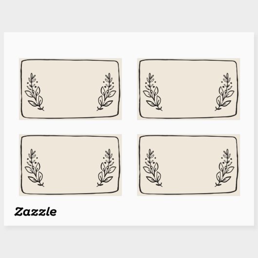 Pot / Spice Blank Sticker Label VII (Vel)