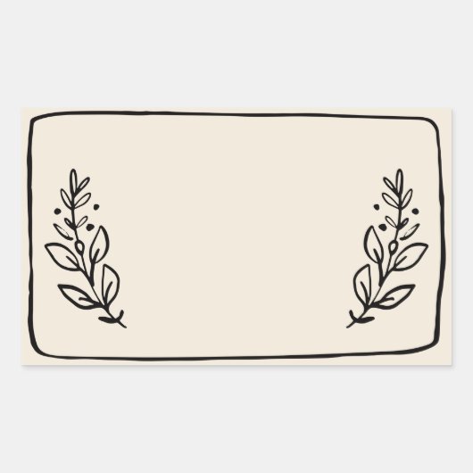 Pot / Spice Blank Sticker Label VII (Voorkant)