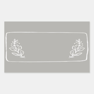 Pot / Spice Blank Sticker Label VII