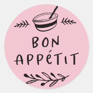 Pot / Spice Bon Appétit Sticker Label
