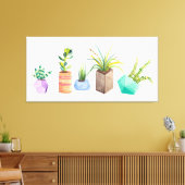 Pot Succulenten Canvas Afdruk (Insitu (Woonkamer))
