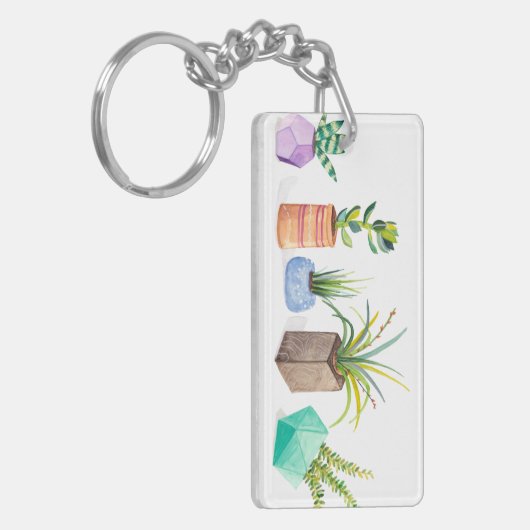 Pot Succulenten Sleutelhanger (Voorkant Links)
