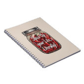 Pot van gedroogde paprika's notitieboek (Rechterzijde)