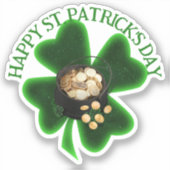 Pot van Gold St. Patrick's Day Sticker (Voorkant)