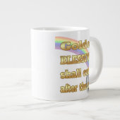 Pot van goud aan het einde van de regenboog grote koffiekop (Voorkant rechts)