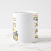 Pot van goud aan het einde van de regenboog grote koffiekop (Voorkant)