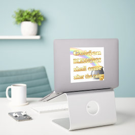 Pot van goud aan het einde van de regenboog sticker