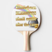 Pot van goud aan het einde van de regenboog tafeltennisbatje (Achterkant)