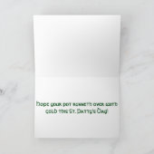 Pot van Gouden voor St. Patrick Dag Kaart (Binnen)