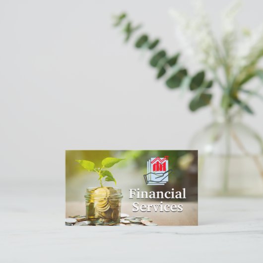 Pot Vol Geld | Financieel Logo Visitekaartje (Staand voorkant)