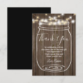 Pot, weckpot, volwassene, dank je kaart (Voorkant / Achterkant)