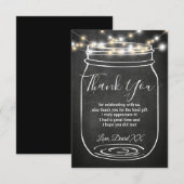 Pot, weckpot,  volwassene, dankkaart bedankkaart (Voorkant / Achterkant)