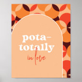 Pota-Helemaal In Liefde Trouwbord Poster (Voorkant)