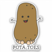 Pota-Toes Funny Potato Sticker (Voorkant)