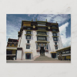 Potala innerlijke rechtbank, Tibet, China Briefkaart