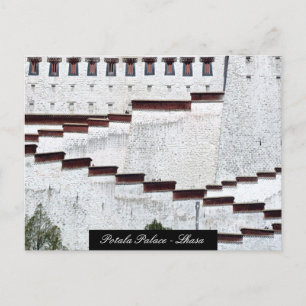 Potala Palace detail, Lhasa, Architectuur / Tibet Briefkaart