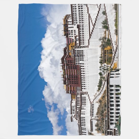 Potala palace in Lhasa - Tibet Fleece Deken (Voorkant)