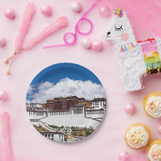 Potala palace in Lhasa - Tibet Papieren Bordje (Feest)