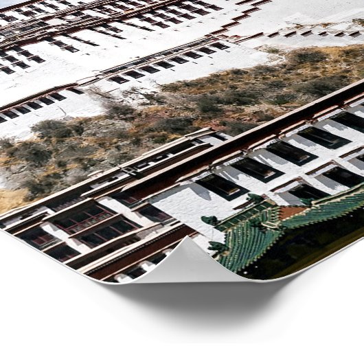 Potala palace in Lhasa - Tibet Poster (Hoek)