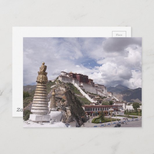 Potala palace in Tibet Briefkaart (Voorkant / Achterkant)
