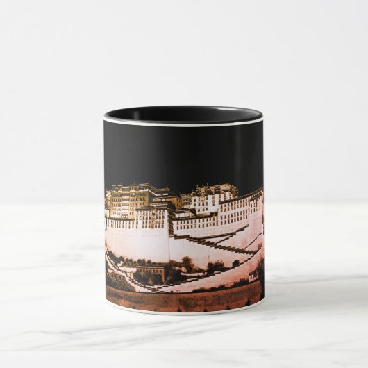 Potala Palace, Lhasa 's nachts, Tibet - Coffee/Tea Mok (Midden)