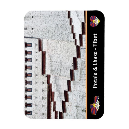 Potala Palace & Lhasa stad, Tibet / Himalaya Magneet (Verticaal)