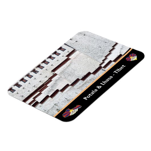 Potala Palace & Lhasa stad, Tibet / Himalaya Magneet (Linkerzijde)