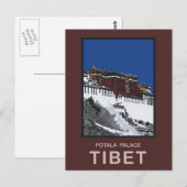 Potala Palace Lhasa Tibet Briefkaart (Voorkant / Achterkant)