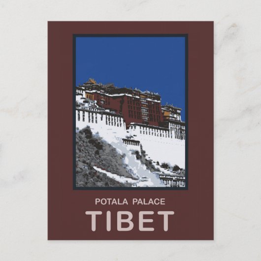 Potala Palace Lhasa Tibet Briefkaart (Voorkant)