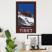 Potala Palace Lhasa Tibet Poster (Thuiskantoor)