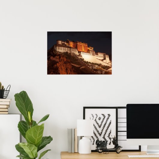 Potala Palace Poster Print (Thuiskantoor)