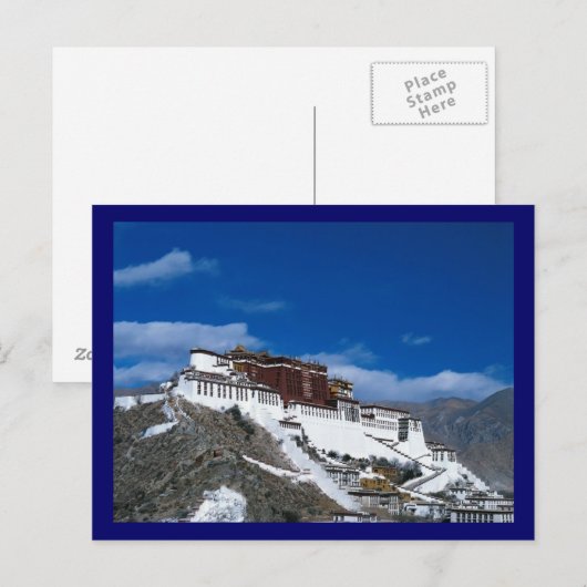 Potala Palace Tibet Briefkaart (Voorkant / Achterkant)
