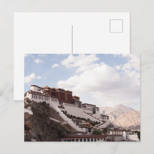 Potala Palace Tibet Briefkaart (Voorkant / Achterkant)
