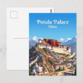 Potala-paleis China Briefkaart (Voorkant / Achterkant)