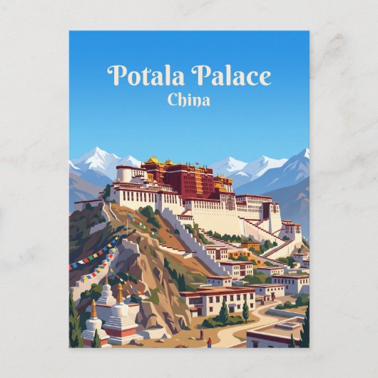 Potala-paleis China Briefkaart (Voorkant)