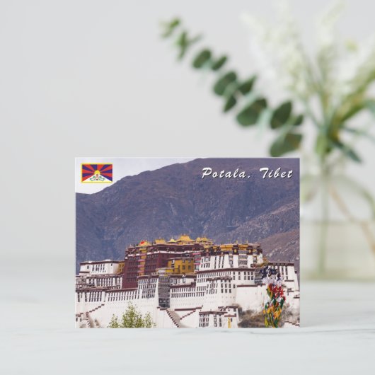Potala-paleis in Lhasa - Tibet Briefkaart (Staand voorkant)