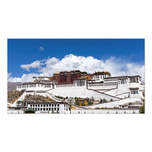 Potala-paleis in Lhasa - Tibet Foto Afdruk (Voorkant)