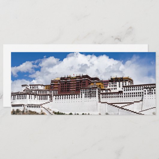 Potala-paleis in Lhasa - Tibet Kaart (Voorkant / Achterkant)