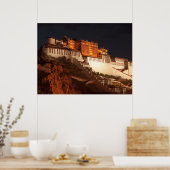 Potala, Tibet, afdrukken, waardevol Poster papier  (Keuken)