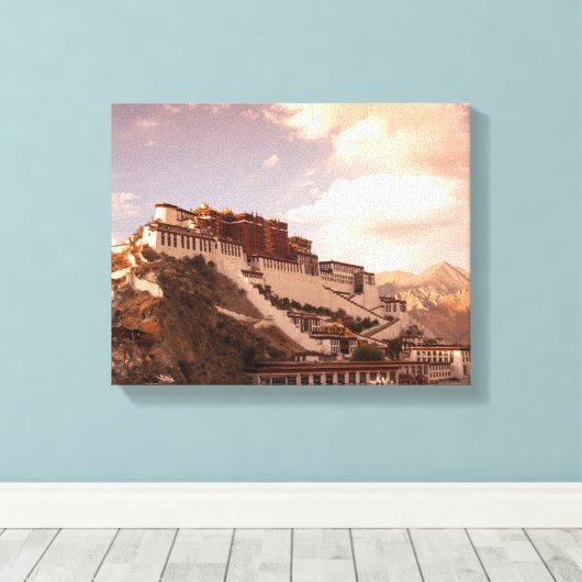 Potala Tibet Canvas (Insitu (Houten vloer))