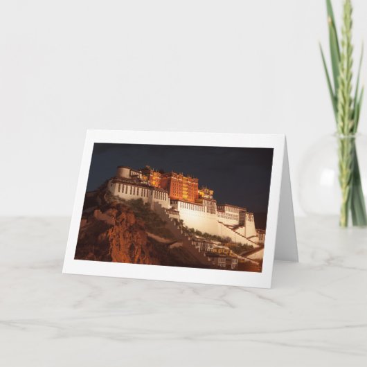 Potala Tibet Folded Blank Greeting Card Kaart (Voorkant)