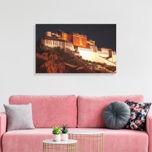 Potala Tibet stretched canvas Print (Insitu (Woonkamer))