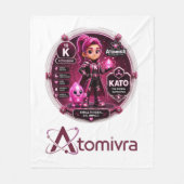 Potassium ATOMIVRA Fleece Deken (Voorkant)