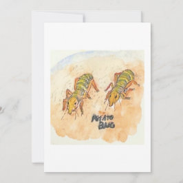 Potato Bug Greeting Card Kaart