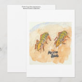 Potato Bug Greeting Card Kaart (Voorkant / Achterkant)