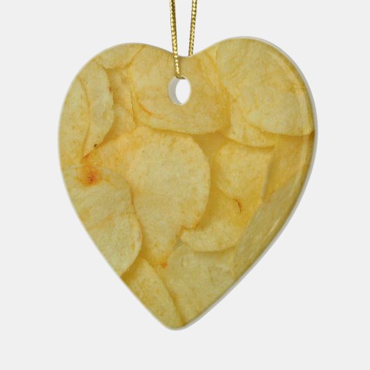 Potato Chip Keramisch Ornament (Links)