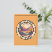Potato Creek State Park Indiana Emblem Briefkaart (Staand voorkant)