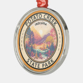 Potato Creek State Park Indiana Emblem Metalen Ornament (Links)