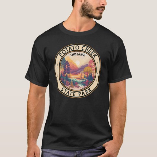 Potato Creek State Park Indiana Emblem T-shirt (Voorkant)