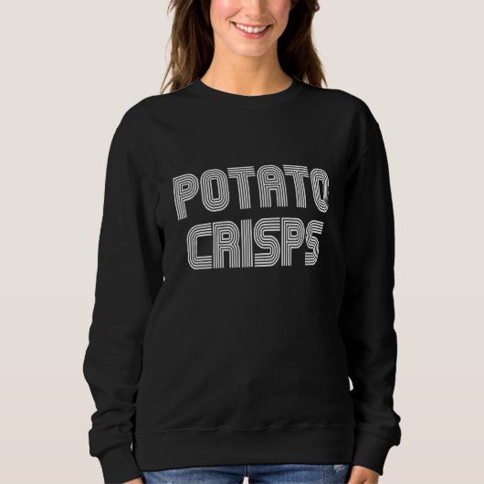 Potato Crisps Food Retro 70s 80s Trui (Voorkant)